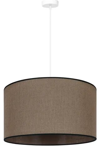 Lustră pe cablu Duolla ROLLER 1xE27/15W/230V d. 40 cm maro/negru