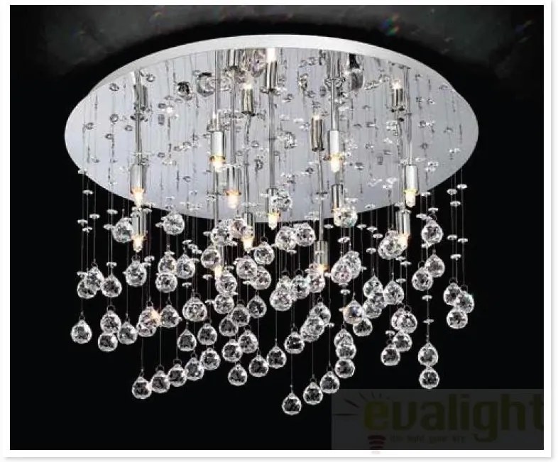 Plafonier cristal Venezian diam. 60cm MOONLIGHT PL12 077802