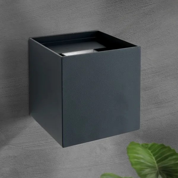 Aplică LED de exterior Orion AL 11-1192 CUBE 2xLED/3W/230V IP54 antracit