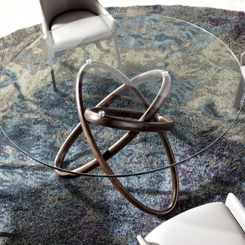 Masa dining design deosebit Walnut Wood, 130cm AC-DT16069-130