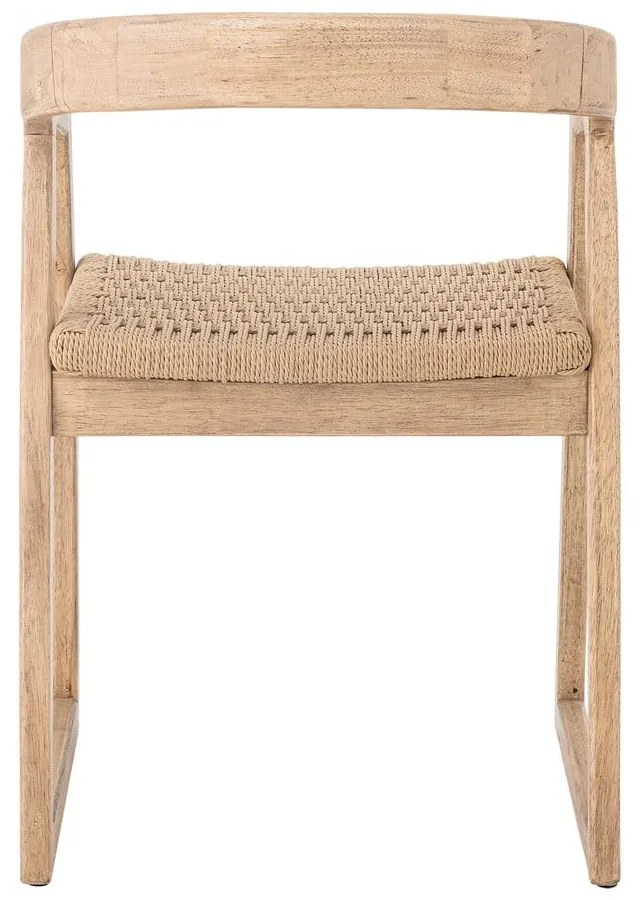 Scaun de dining în culoare naturală din lemn de arbore de cauciuc Serrone – Bloomingville