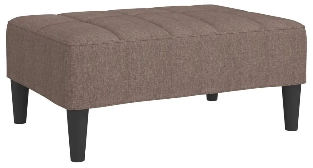 337786 vidaXL Taburet, gri taupe, 78x56x32 cm, material textil