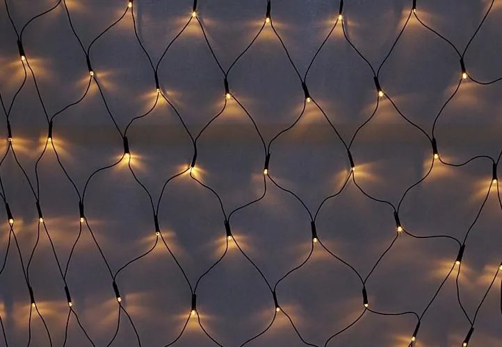 Rețea luminoasă diLED - 100 LED alb cald + alimentare