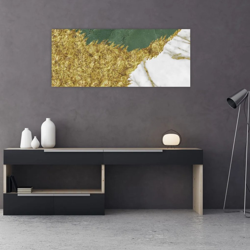 Tablou - Marmură verde N⁰2 (120x50 cm)