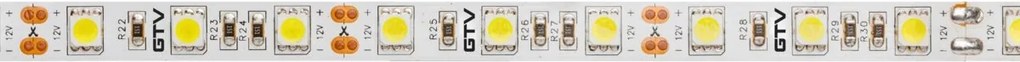 Banda LED Flash GTV pentru mobilier, lumina calda, 60 LED m, 900 lm m, 14,4 W m, 12V, IP20, 5 m Alb cald, 14.4 W m, 12 V, LED Flash, 900 lm m, 10