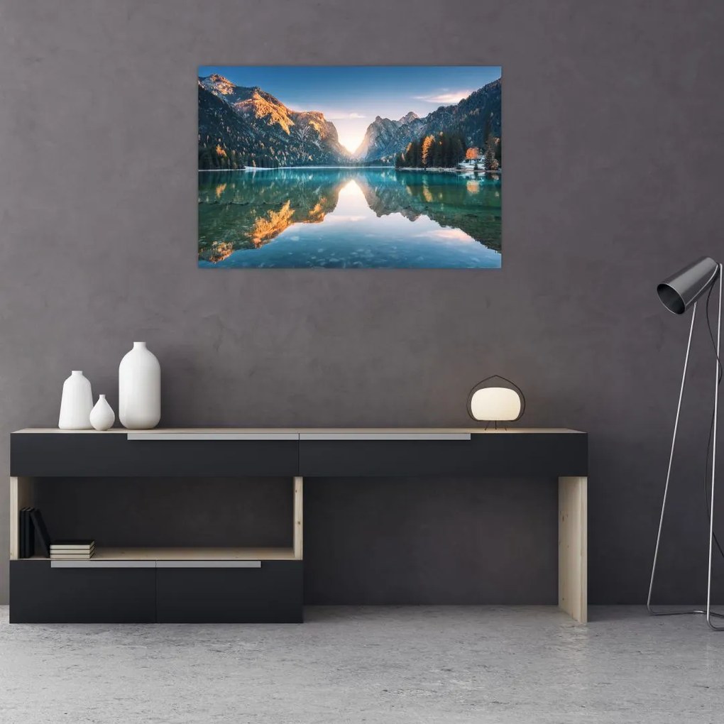 Tablou - Lacul montan (90x60 cm)