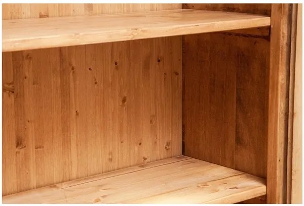 Vitrina, L107 43 H238 cm, 2 usi 2 sertare, lemn masiv