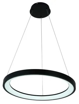 Brilagi - Lustră LED dimabilă pe cablu FALCON SLIM LED/42W/230V Ø 50 cm negru +telecomandă