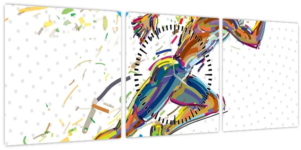 Tablou - Atlet (cu ceas) (90x30 cm)