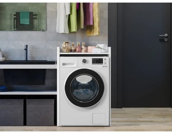 Dulap pentru mașină de spălat POLA 98x64 cm alb