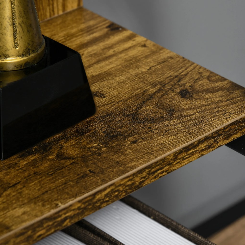 HOMCOM Etajeră bibliotecă Stil Industrial înclinat 5 Nivele 70L x 35l x 150H cm | Aosom Romania