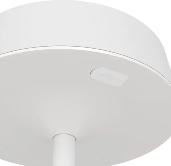 Eglo 75877 - Lampă de masă LED SIMERI, reglabilă, cu încărcare solară reîncărcabilă, 3W/5V, 1800 mAh, IP44, albă