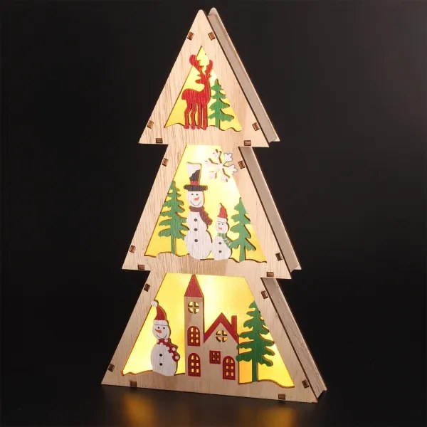 Brilagi - Brăduț LED de Crăciun, 2xAA