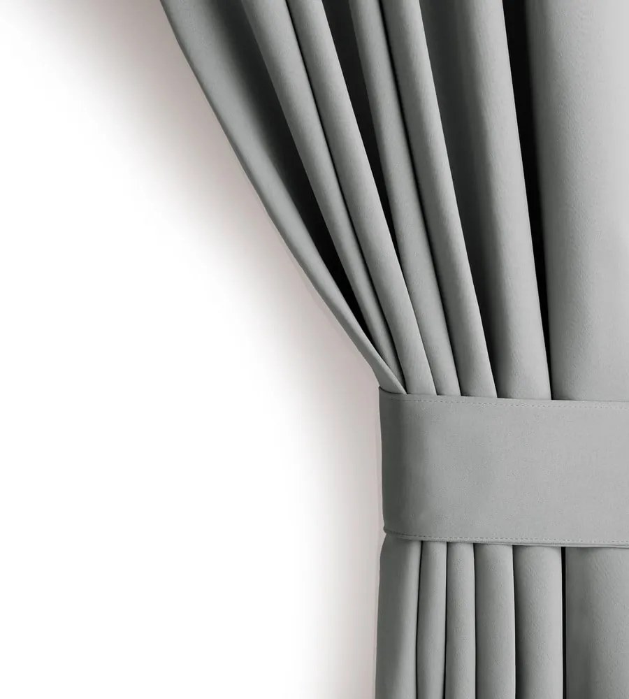 Draperie gri termoizolantă/dimout (semi-opacă) 140x270 cm Kierra – Restilo