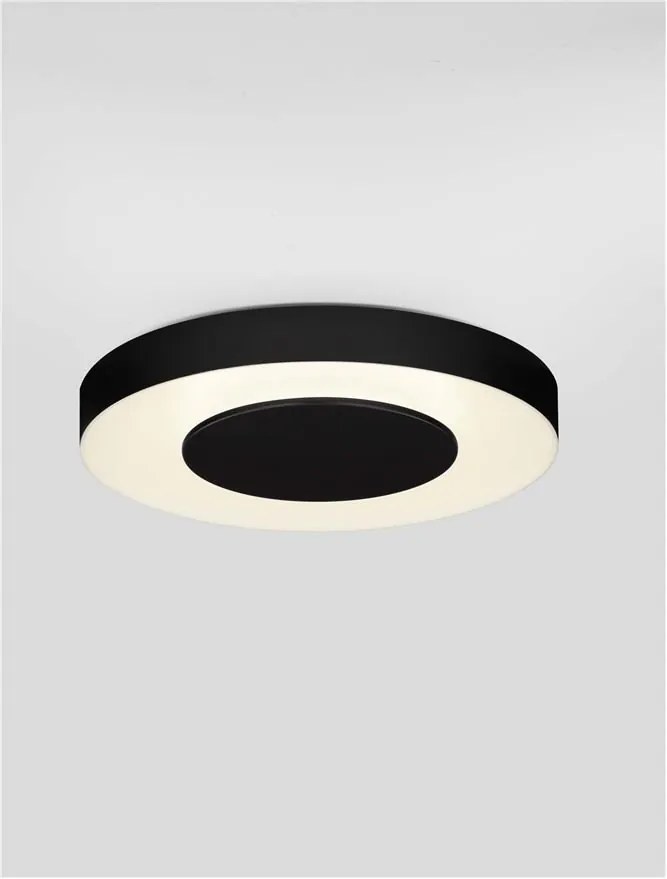 Plafoniera LED design slim PADA negru D-40cm