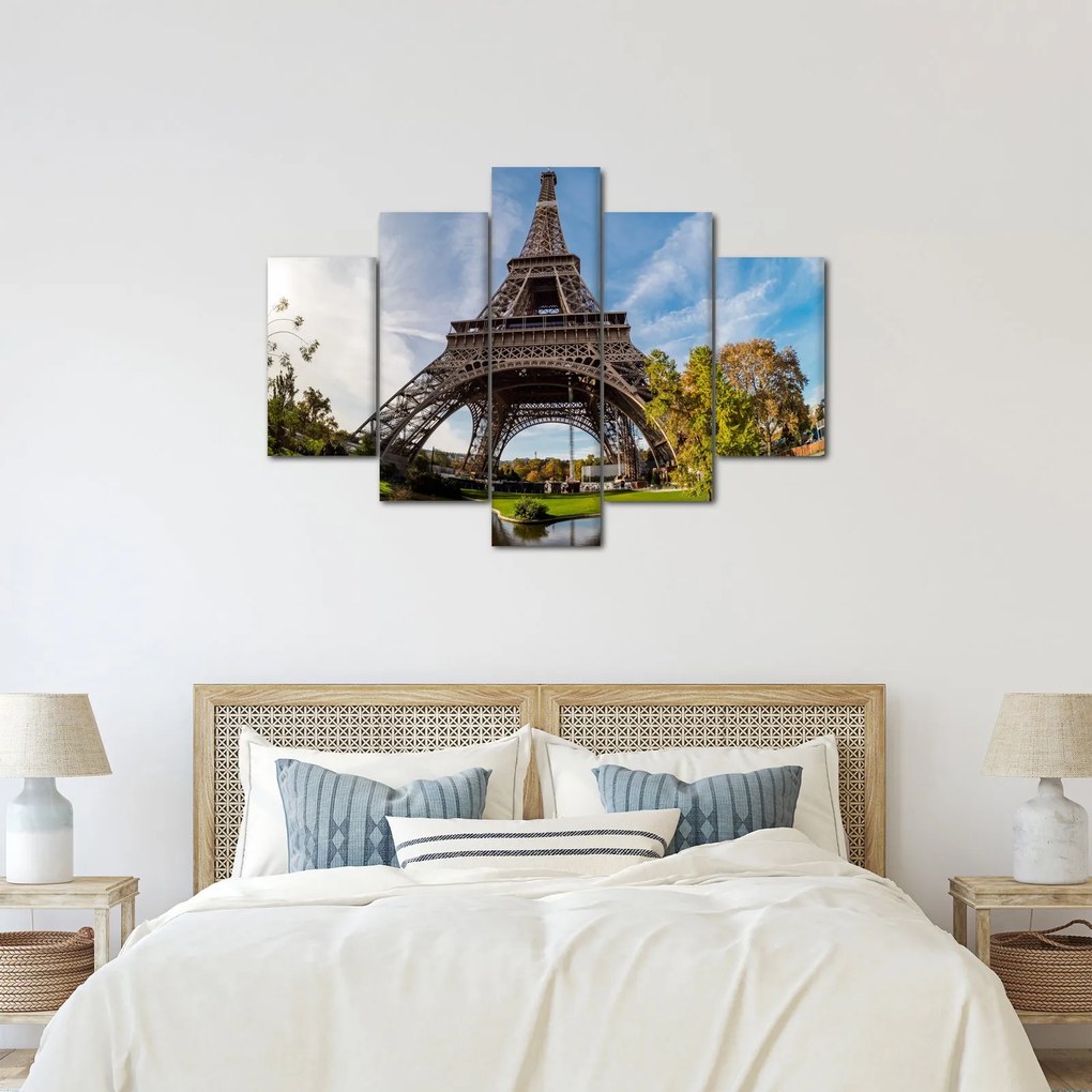 Tablou - Turnul Eiffel colorat (150x105 cm)