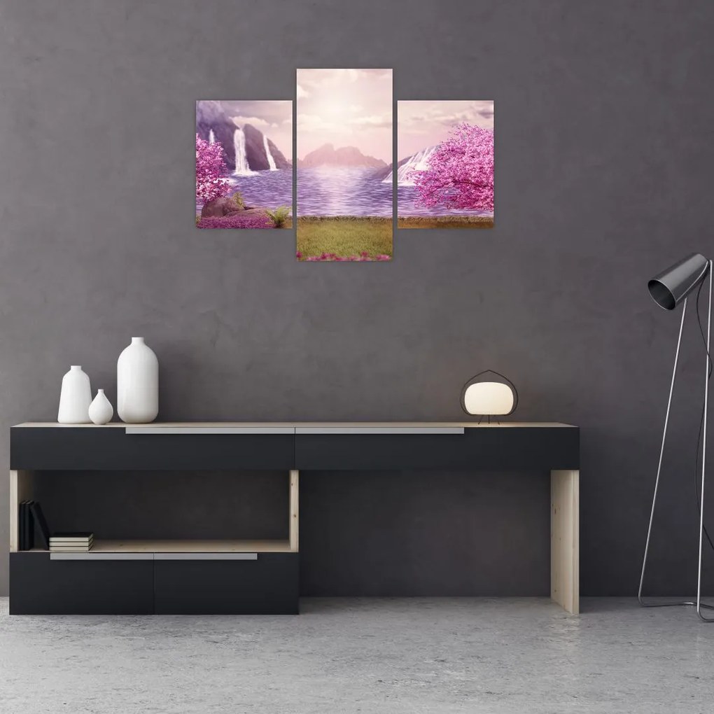 Tablou cu lac (90x60 cm)