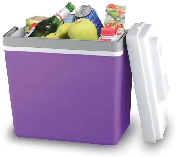 Ladă frigorifică auto portabilă 23 l 55W/12V/230V mov/albă