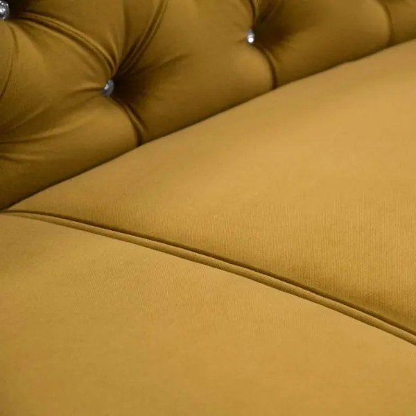 Coltar extensibil dreapta galben mustar Versace
