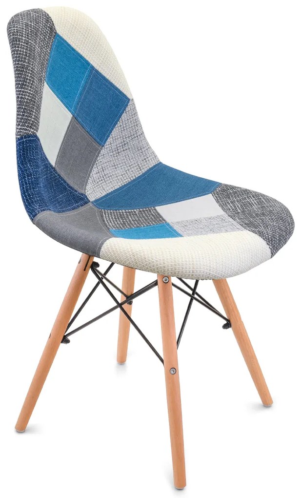 Scaune de sufragerie 4buc patchwork, Wave