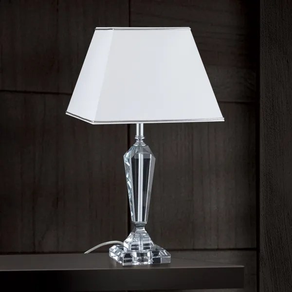 Orion LA 4-1201 - Lampă de cristal de masă VERONIQUE 1xE27/60W/230V alb/crom