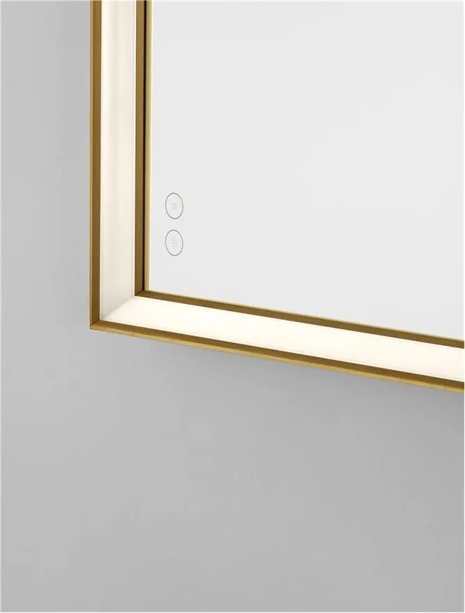 Oglinda baie cu iluminat LED IP44 Ambor, 60x80cm