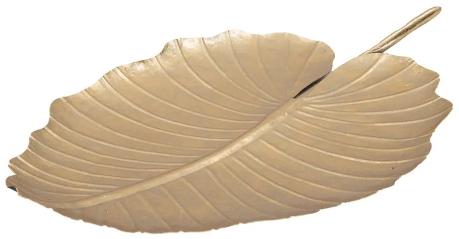 Decorațiune Mauro Ferretti Leaf, 35,5 x 23 cm, auriu