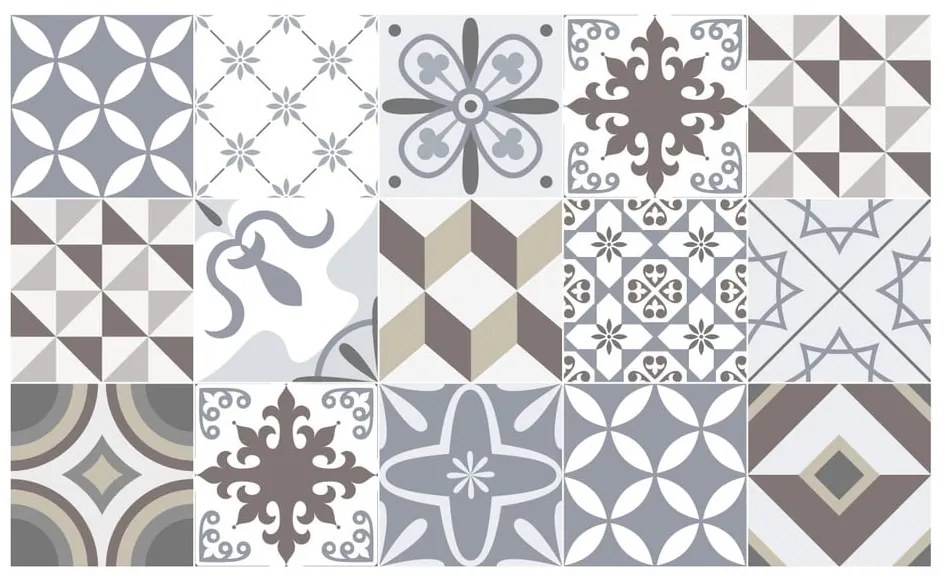 Autocolant de pardoseală, impermeabil Ambiance Brown Style, 100 x 60 cm