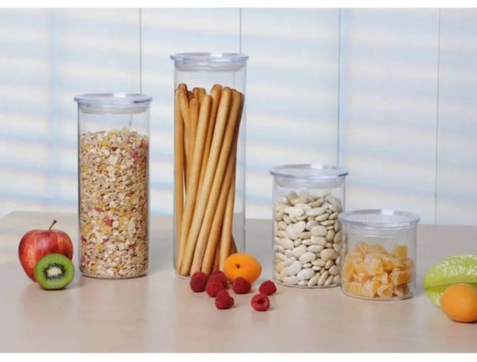 Simax 5132 borcan din sticlă cu capac din plastic,1,8 l