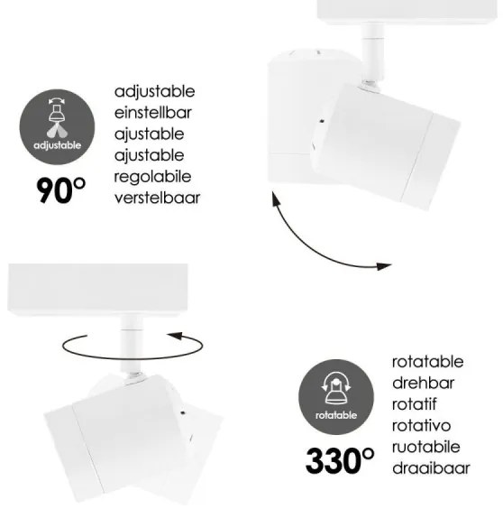 Spot LED dimabil MANU 1xGU10/5,8W/230V alb
