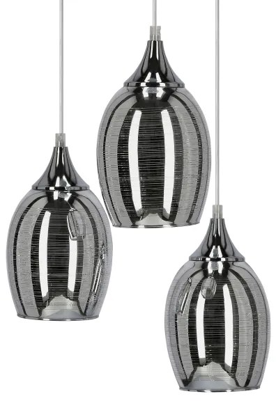 Lustră pe cablu MARINA 3xE27/60W/230V crom