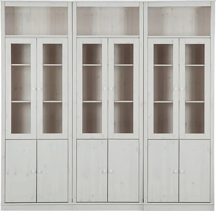 Vitrină albă din lemn de pin 518x223 cm Anita – Støraa