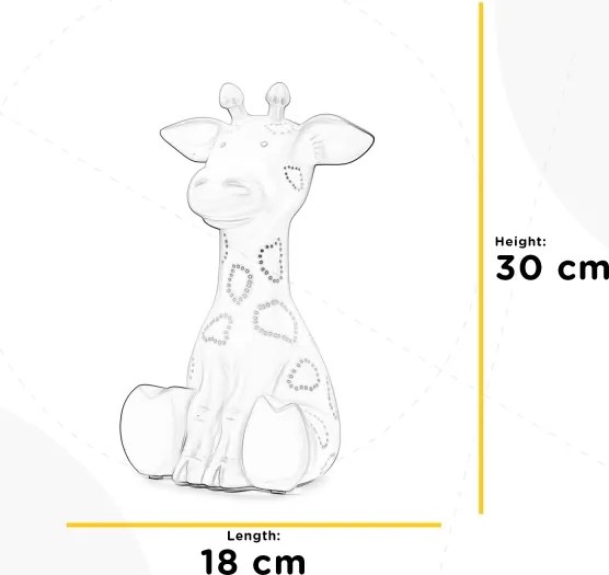 ONLI - Lampă de masă PORCELLANA 1xE14/6W/230V 30 cm girafă