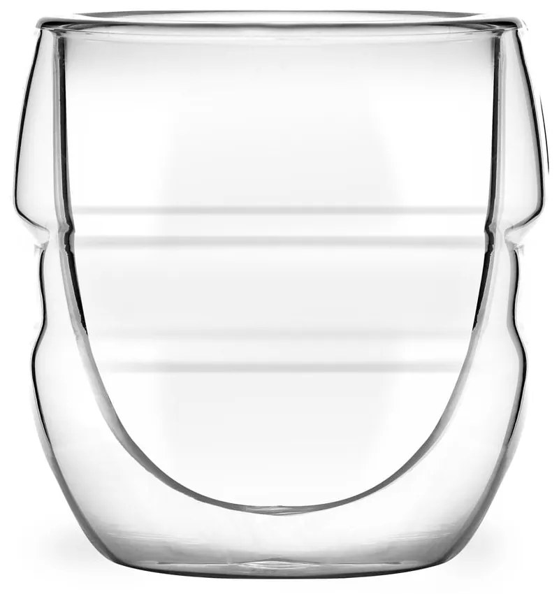Set de 2 pahare cu pereți dubli Vialli Design Sferico, 70 ml