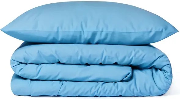 Lenjerie de pat din bumbac CALMORA albastru deschis Dimensiune lenjerie de pat: 70 x 90 cm | 140 x 220 cm