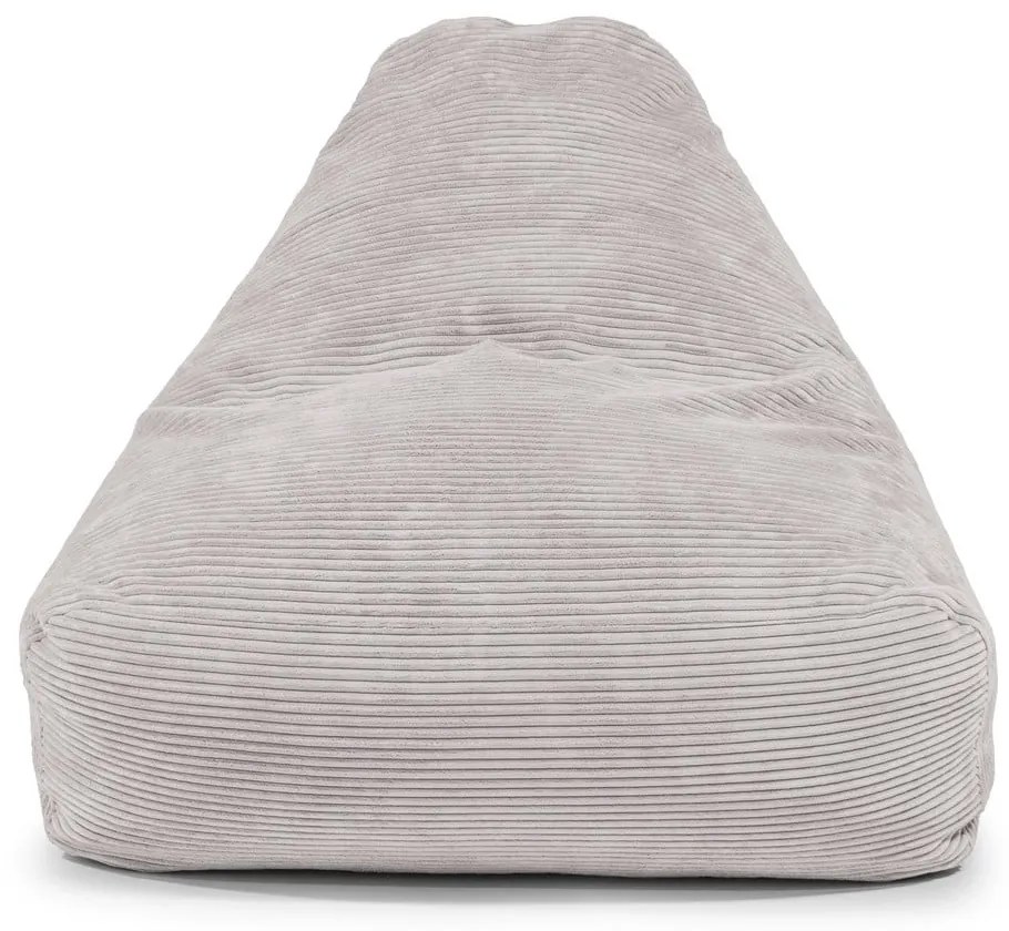 Fotoliu bean bag albastru cu tapițerie din catifea reiată Snug 100 – SLOWDOWN