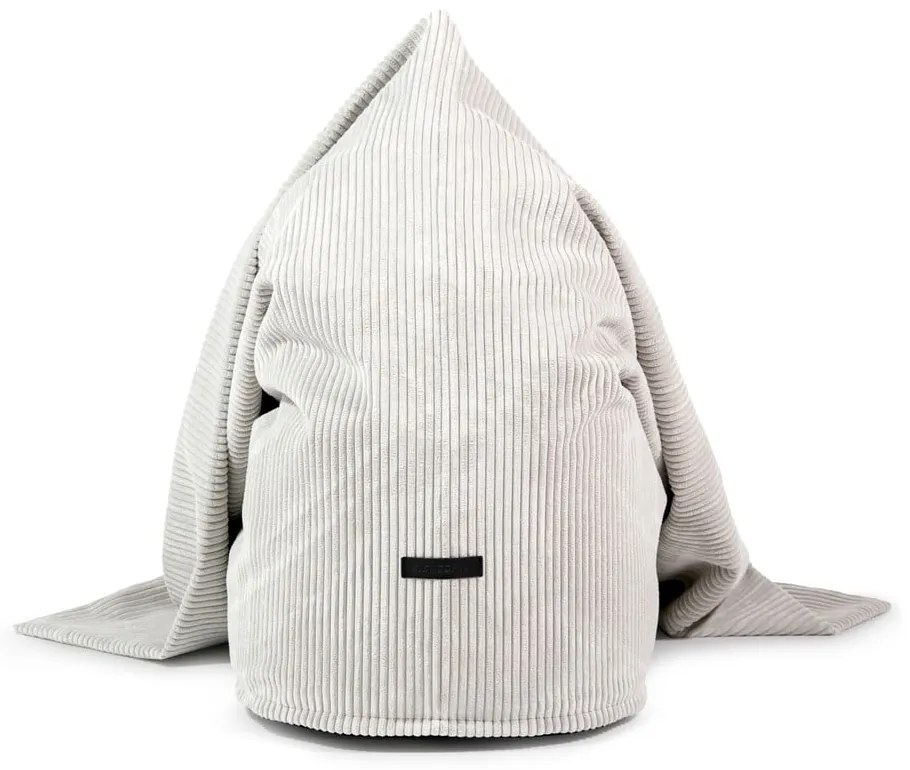 Fotoliu puf pentru copii verde mentă cu tapițerie din catifea reiată Cocoon 120 – SLOWDOWN