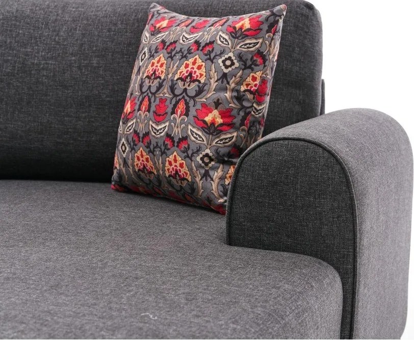 Colțar gri antracit (în formă de "U") Belen – Balcab Home