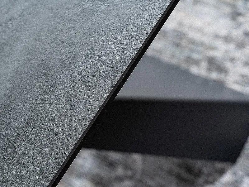 Masa extensibila Salvadore Ceramic marmura gri/negru mat - L180-260 cm