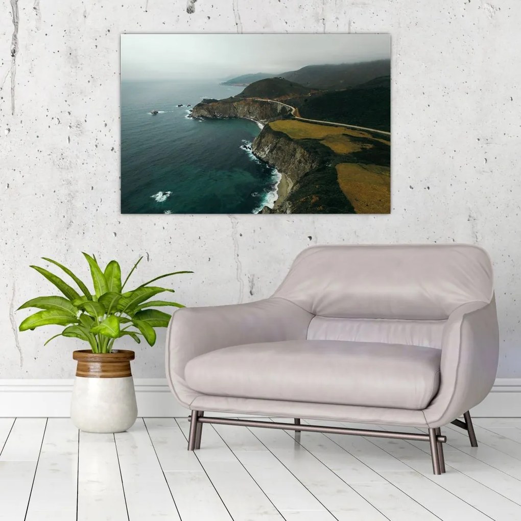 Tablou - Stânci în ocean (90x60 cm)