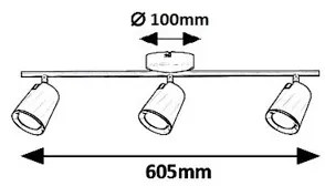 Rabalux 5047 - Spot LED SOLANGE 3xLED/6W/230V
