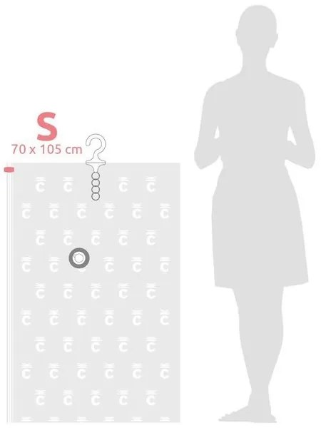 Geanta de depozitare in vid pentru haine 70 x 105 cm, transparenta