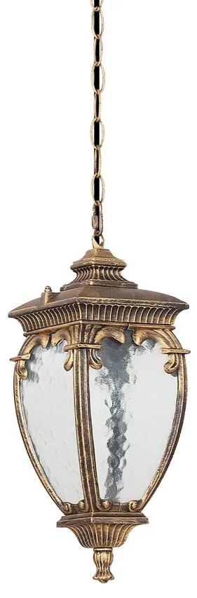 Pendul de exterior protectie IP44, Fleur negru cu auriu
