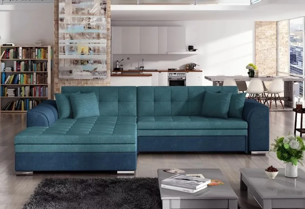 Supermobel Colțar extensibil SORENTO, 294x80x196, inari23/soft33, dreapta
