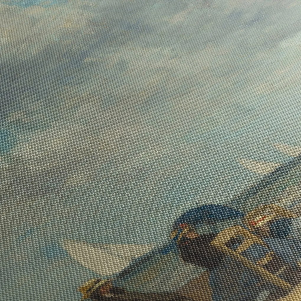 Tablou - Eugène Boudin, Beach at Trouville, reproducere (120x50 cm)