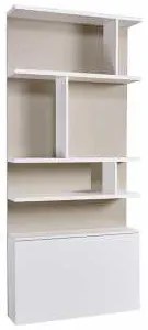 Set pat rabatabil dublu cu somiera inclusa,dulap Acordeon (100),canapea cu 3 locuri,otoman si biblioteci - ROYAL FULL SET (150X200)