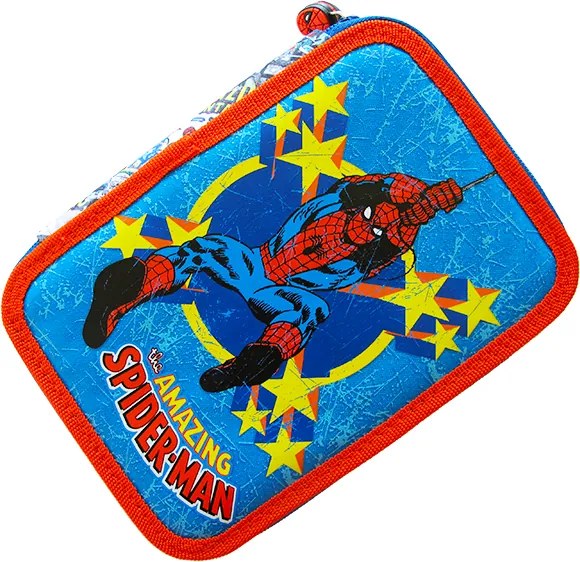 Penar neechipat 2 fermoare Pigna Spiderman comics albastru SMPE1802-1