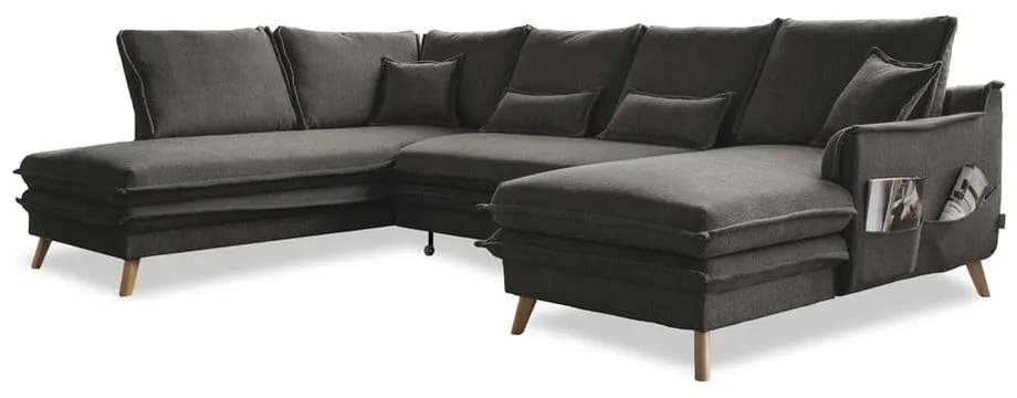 Colțar gri închis extensibil (cu colț pe partea stângă /în formă de "U") Charming Charlie – Miuform