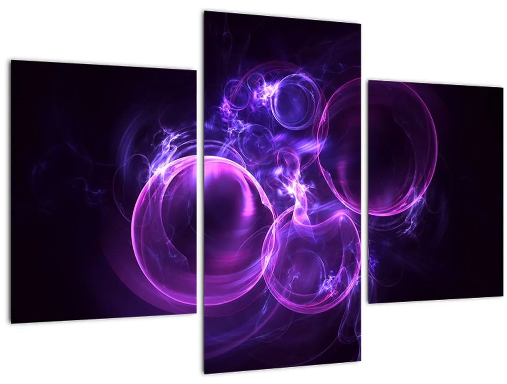 Tablou abstract cu bulbuci (90x60 cm)