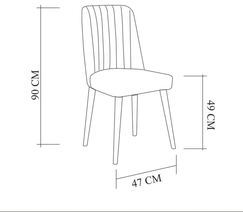 Set Masa Bucatarie și scaune (6 bucăți) Puren,  120x75x75 cm